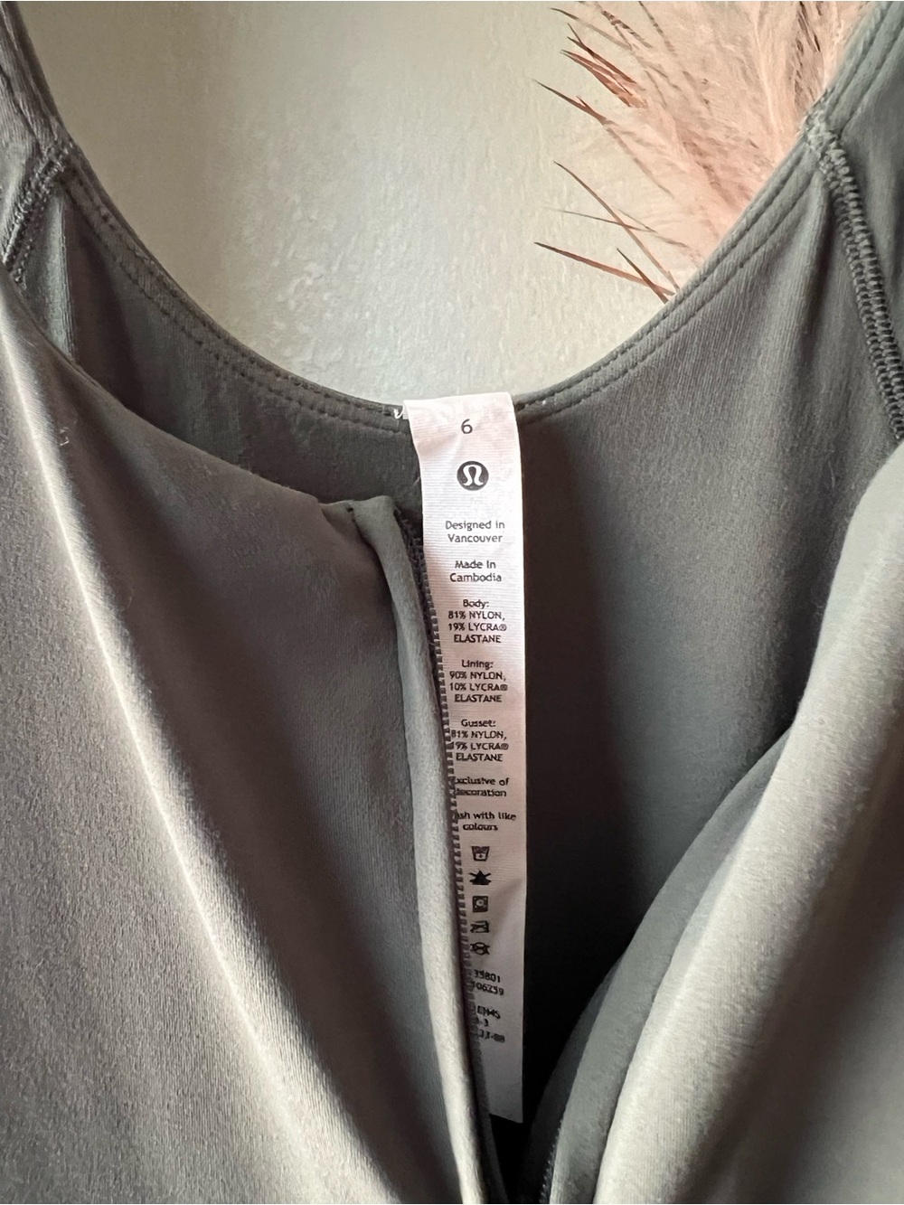 lululemon athletica Women’s Olive Green Front-Zip One-Piece - Picture 5 of 5